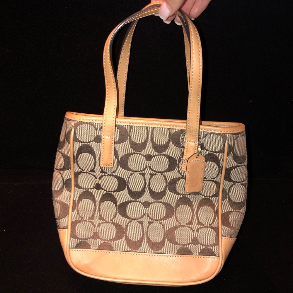 COACH Monogram Mini Tote Bag